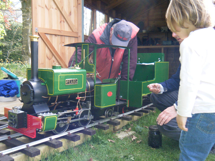 Maxitrak 5" &amp; 7 1/4" Pearl Live Steam Locomotive
