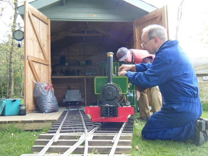 Maxitrak 5" &amp; 7 1/4" Pearl Live Steam Locomotive