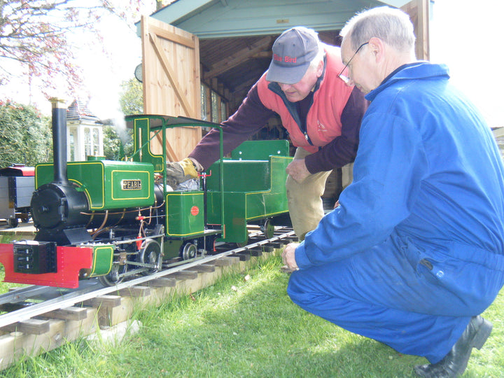 Maxitrak 5" &amp; 7 1/4" Pearl Live Steam Locomotive