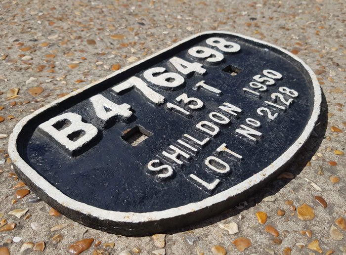 Second Hand Vintage Shildon Coach Plate