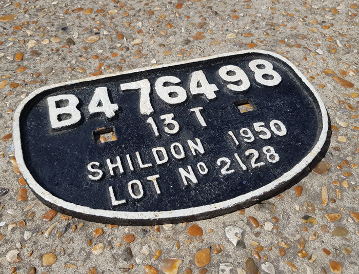 Second Hand Vintage Shildon Coach Plate