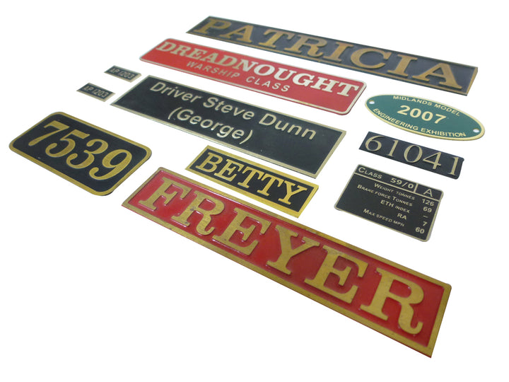 Custom Nameplate - Large Railway (7.1/4)