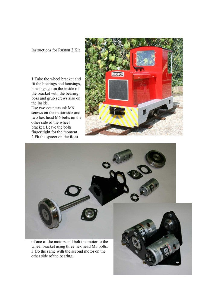 Ruston II 7 1/4" gauge Instruction Manual 2014